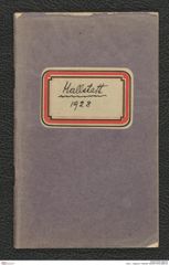 Seite 1, Tagebuch "Hallstatt" (NHMW-PRAE-BBB-90)